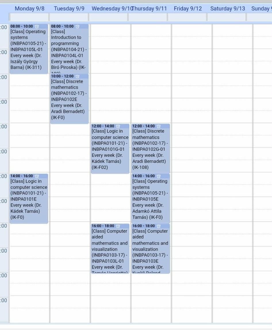 デブレツェン大学生の日常