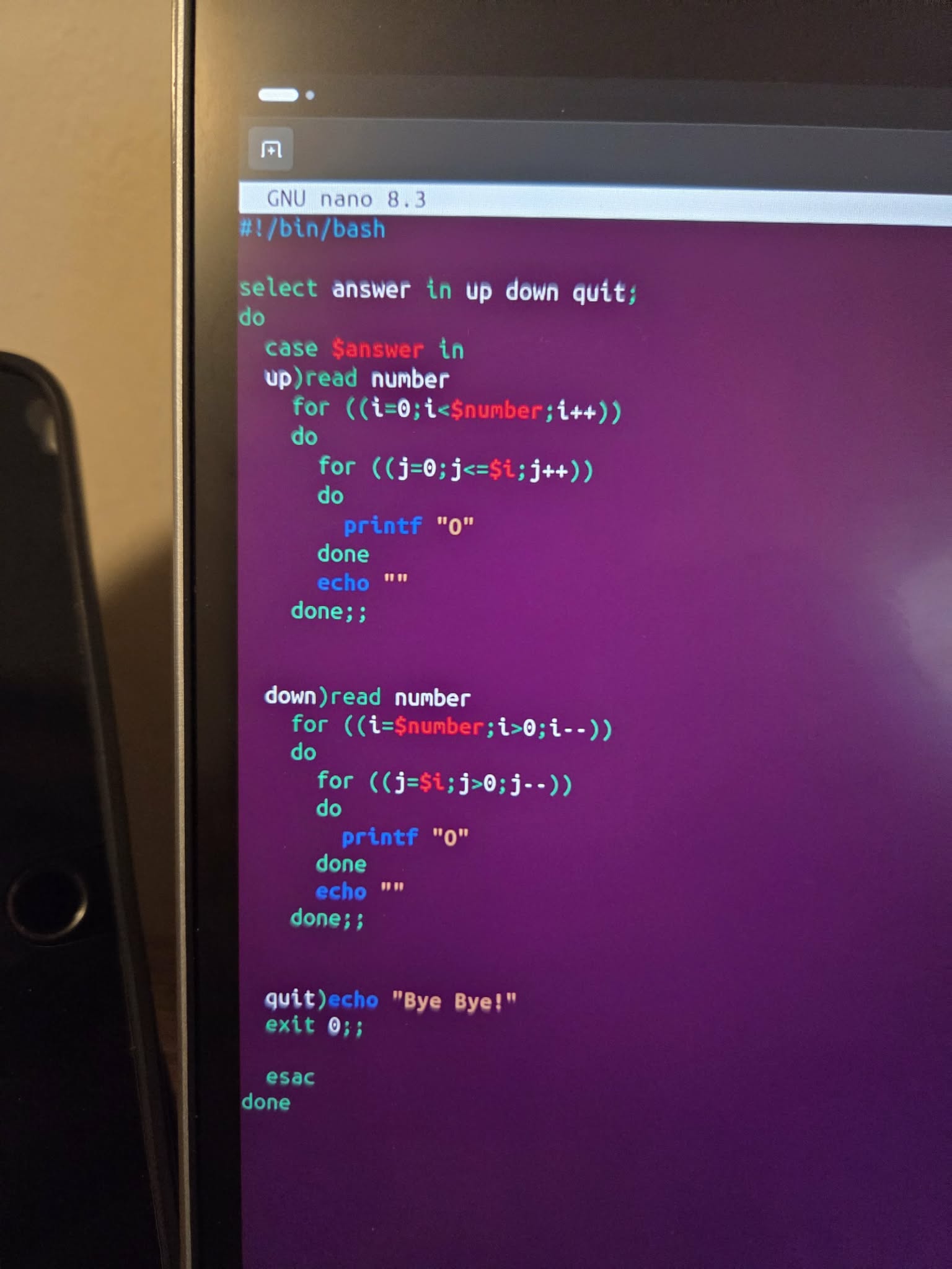 Linux環境でターミナルを使う授業